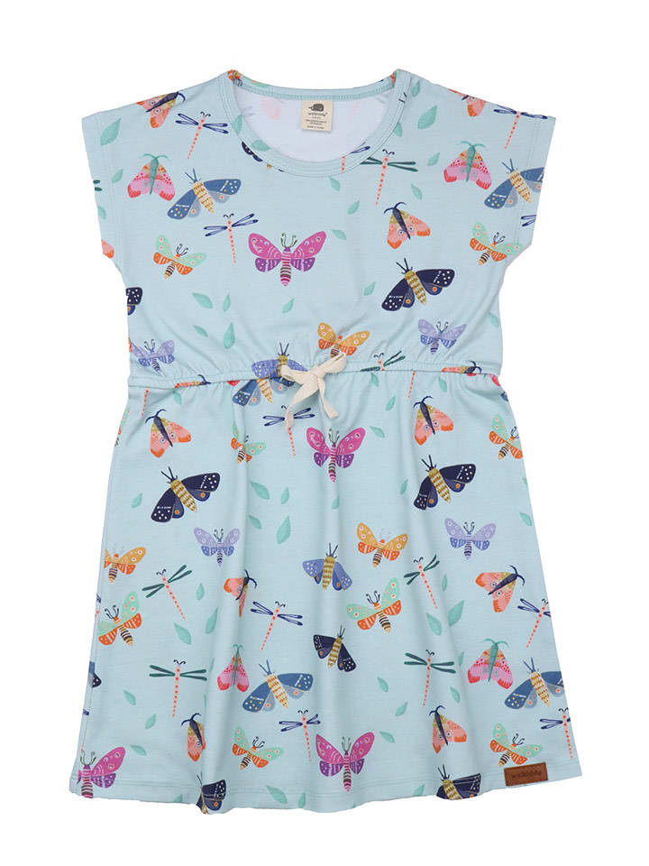 Walkiddy Sukienka w kolorze błękitnym ze wzorem rozmiar: 98