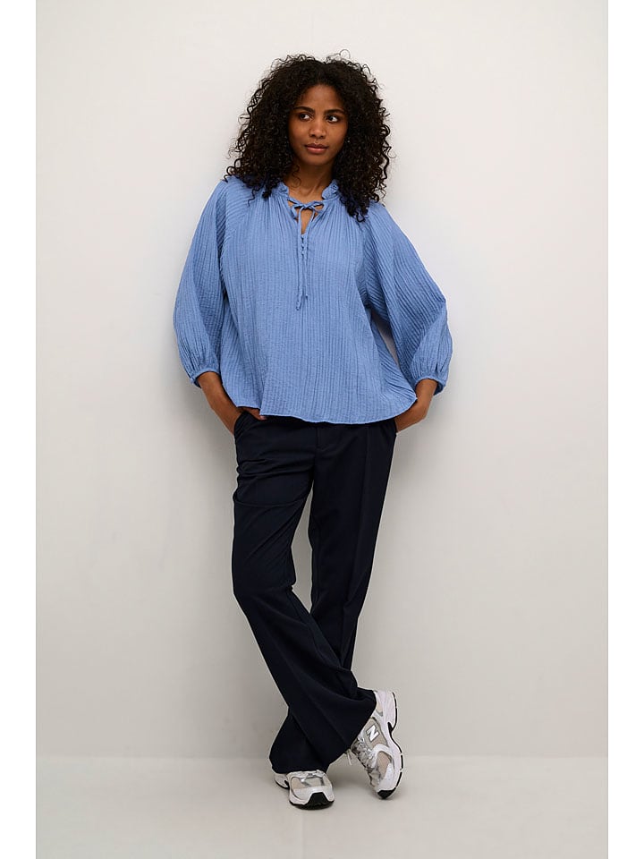 Kaffe Bluzka "Lianna" w kolorze błękitnym rozmiar: 42