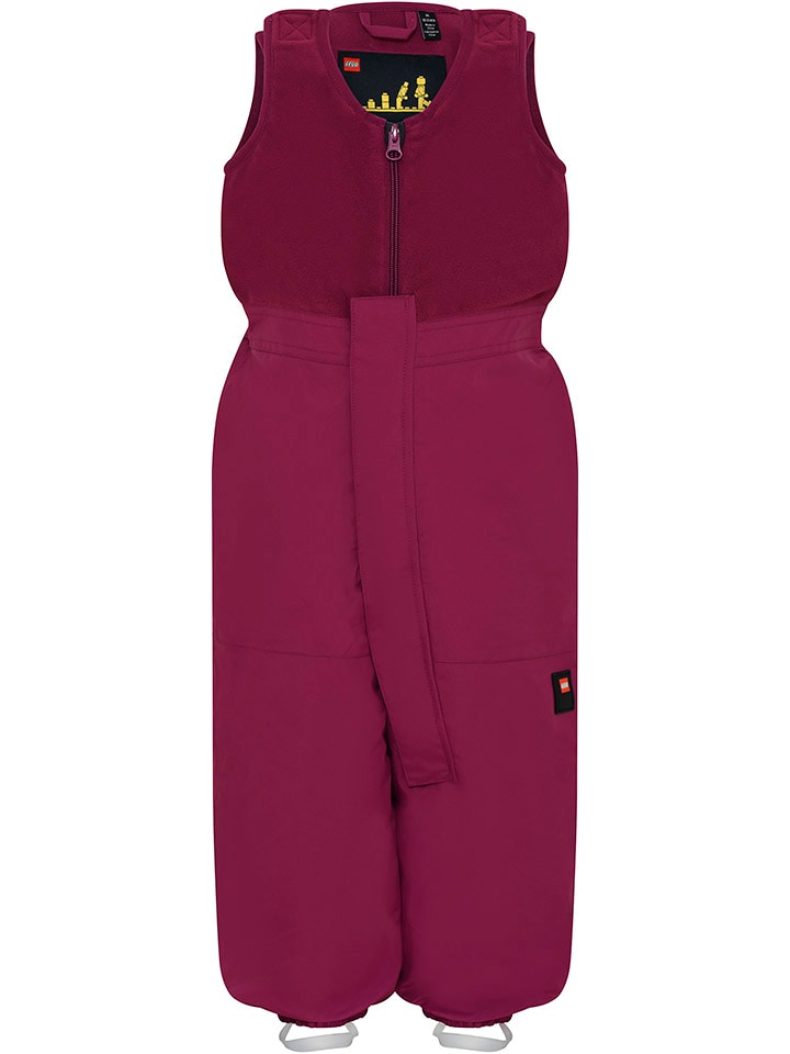 LEGO Spodnie narciarskie "Puelo 701" w kolorze bordowym rozmiar: 92