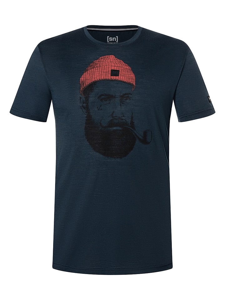 super.natural Koszulka "Sailor" w kolorze granatowym rozmiar: L