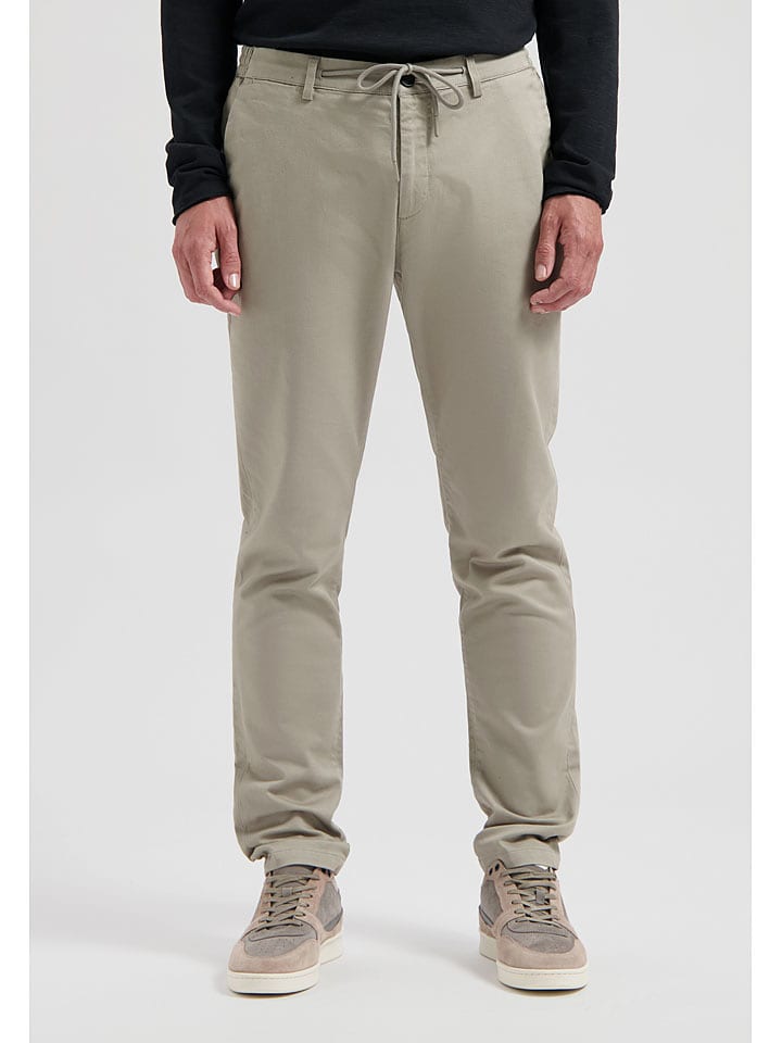 DSTREZZED Spodnie chino w kolorze jasnoszarym rozmiar: W32/L34