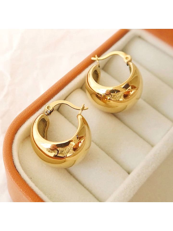 atelier MIU Pozłacane kolczyki-kreole rozmiar: onesize