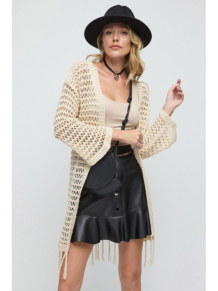 Alexa Dash Kardigan w kolorze beżowym rozmiar: onesize