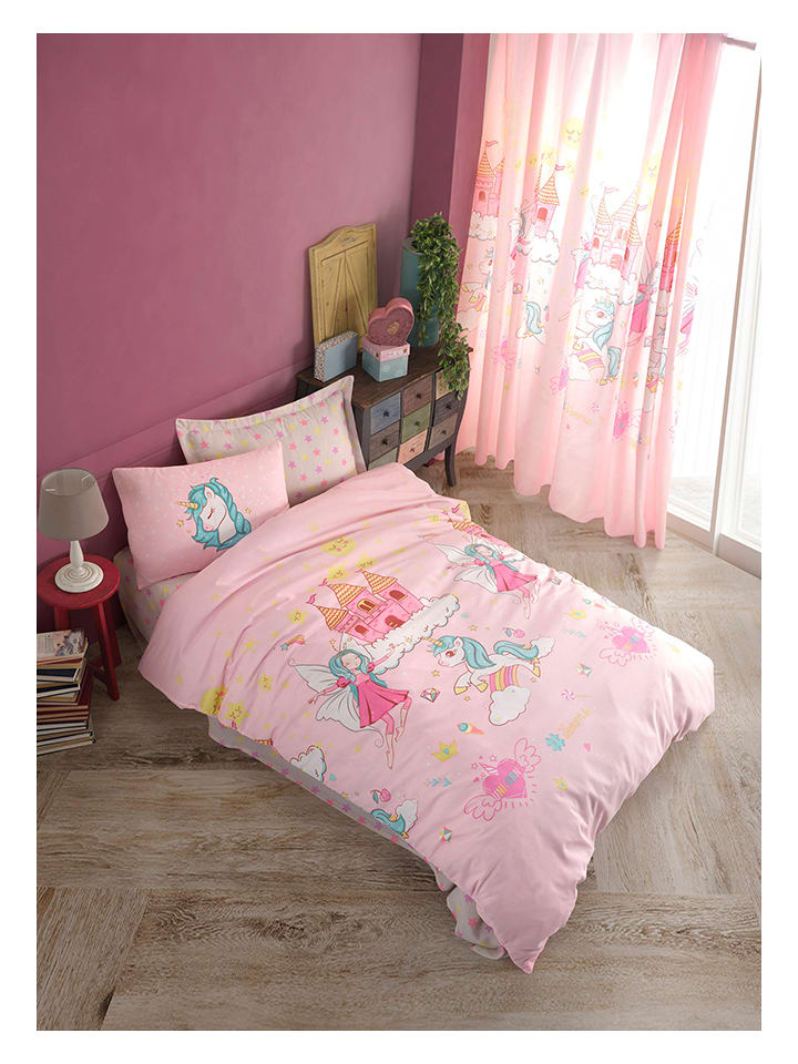 Komplet pościeli "Unicorn Dreams" w kolorze jasnoróżowym