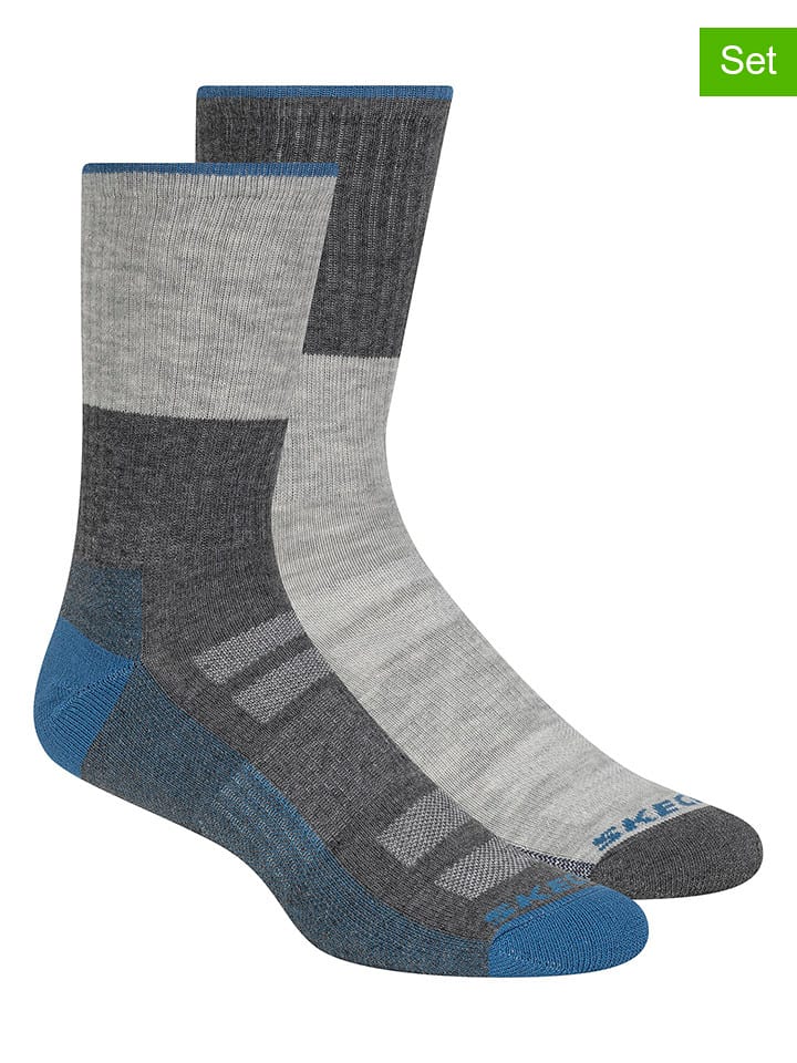 Skechers Skarpety (4 pary) w kolorze szarym rozmiar: 40,5-46