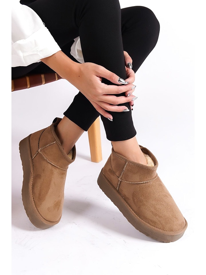 trendyol Botki w kolorze jasnobrązowym rozmiar: 39