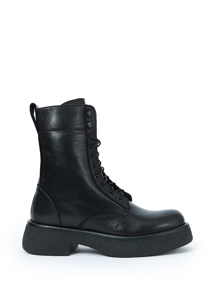 Frank Daniel Skórzane botki w kolorze czarnym rozmiar: 38