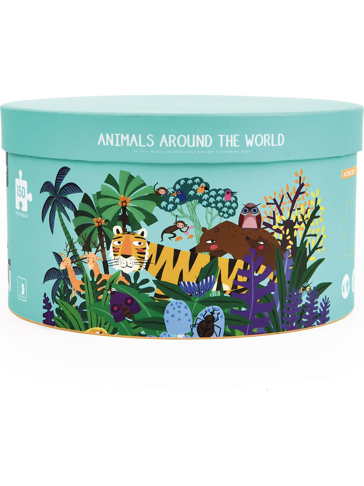 Edukalu 150-częściowe puzzle "Animals around the World" - 5+ rozmiar: onesize