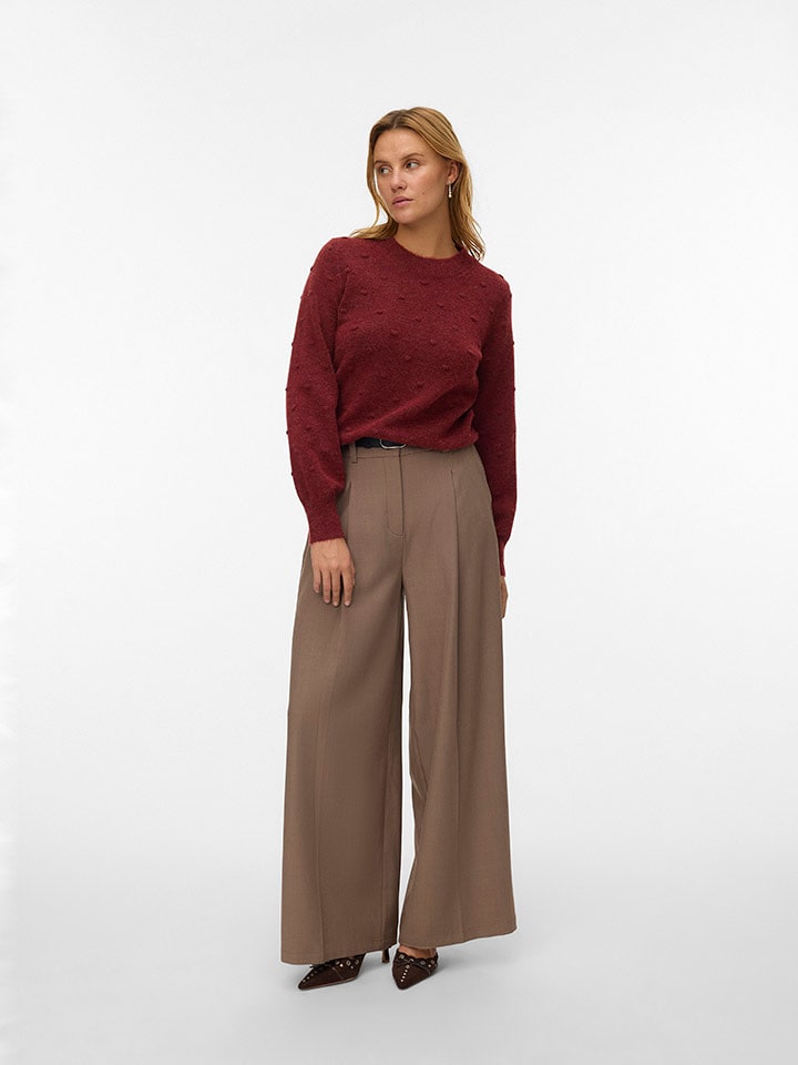 Vero Moda Sweter w kolorze bordowym rozmiar: XL