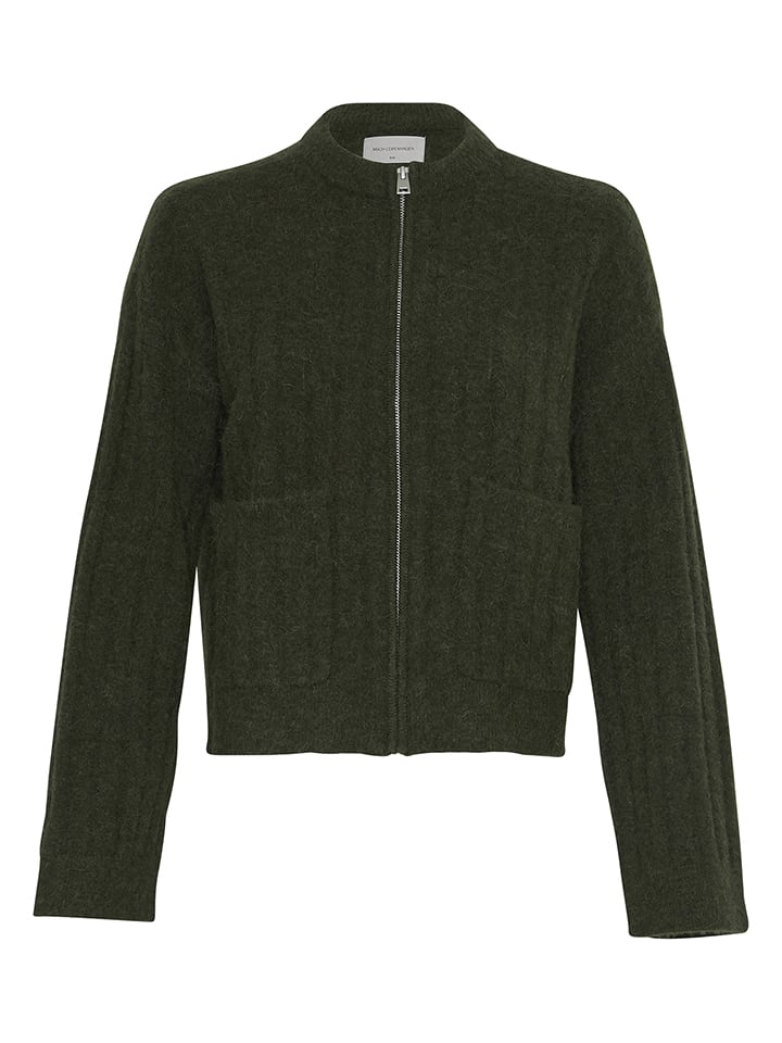 MOSS COPENHAGEN Kardigan w kolorze zielonym rozmiar: M/L