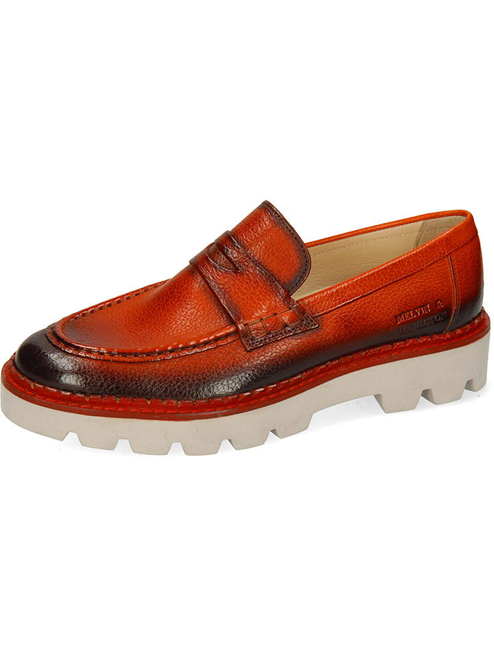 MELVIN & HAMILTON Mokasyny "Jade 6" w kolorze czerwono-czarnym rozmiar: 38