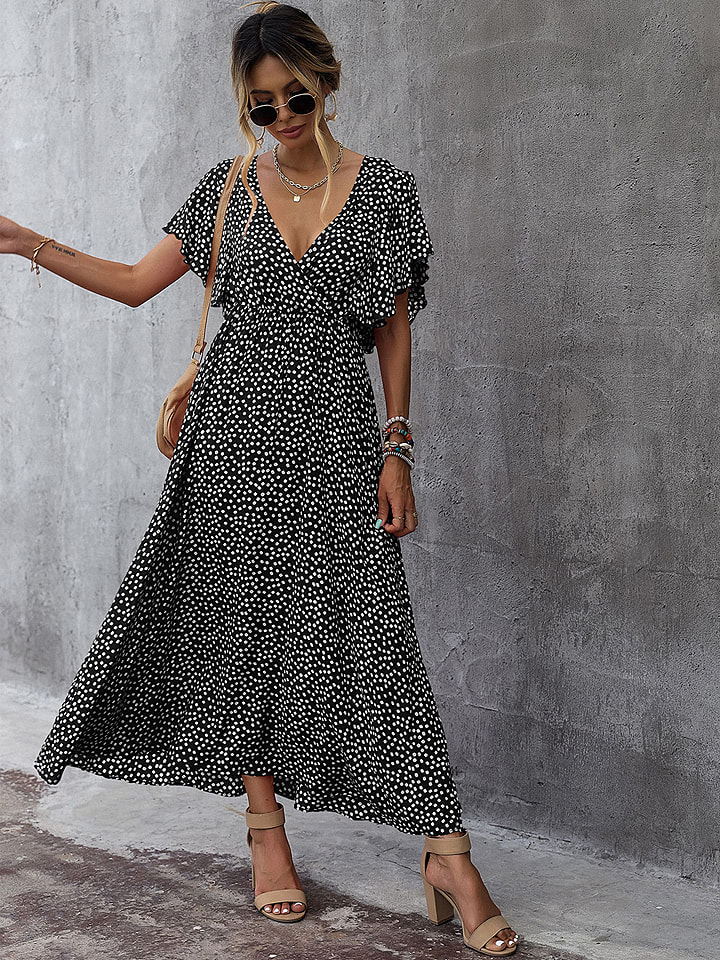 Sukienka w kolorze biało-czarnym