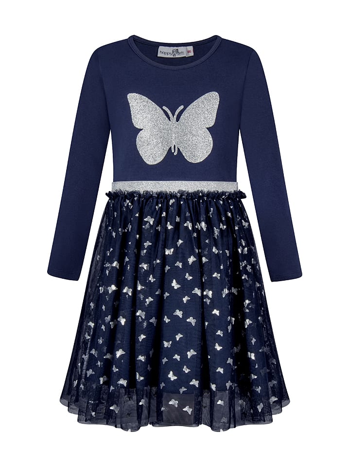 happy girls by Eisend Sukienka w kolorze granatowym rozmiar: 122