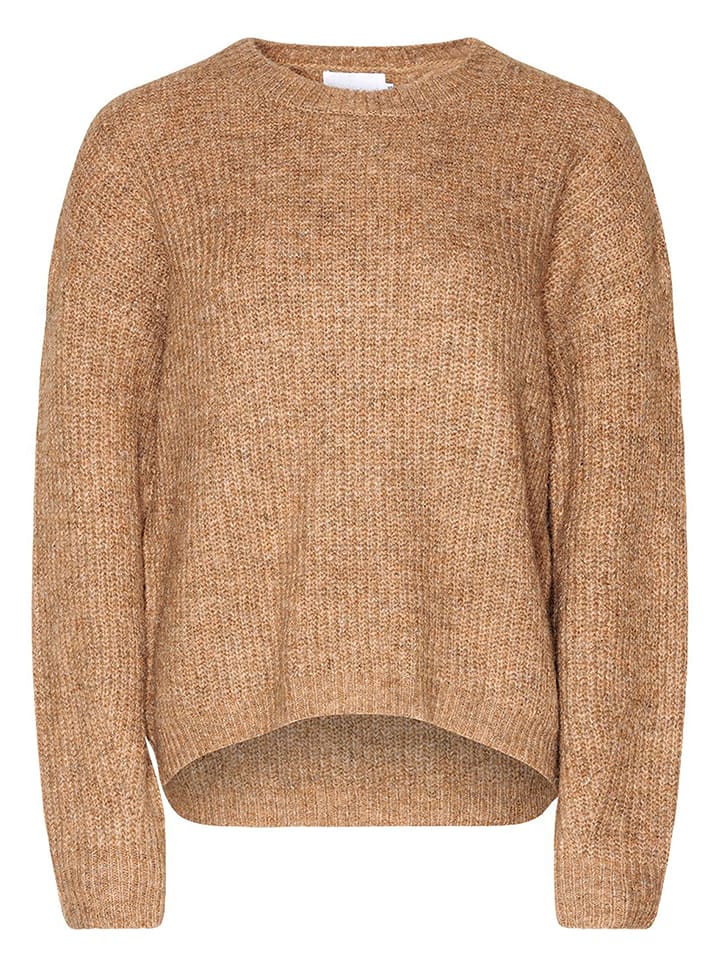 Sweter "Frenchie" w kolorze jasnobrązowym