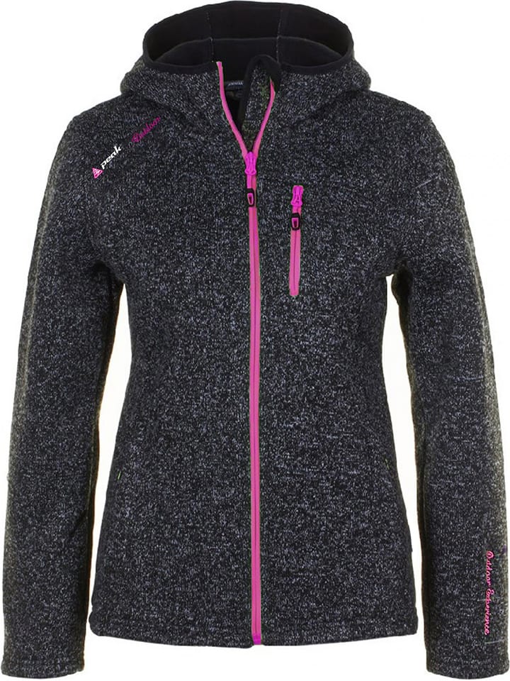 Peak Mountain Kurtka polarowa "Alaine" w kolorze czarnym rozmiar: M