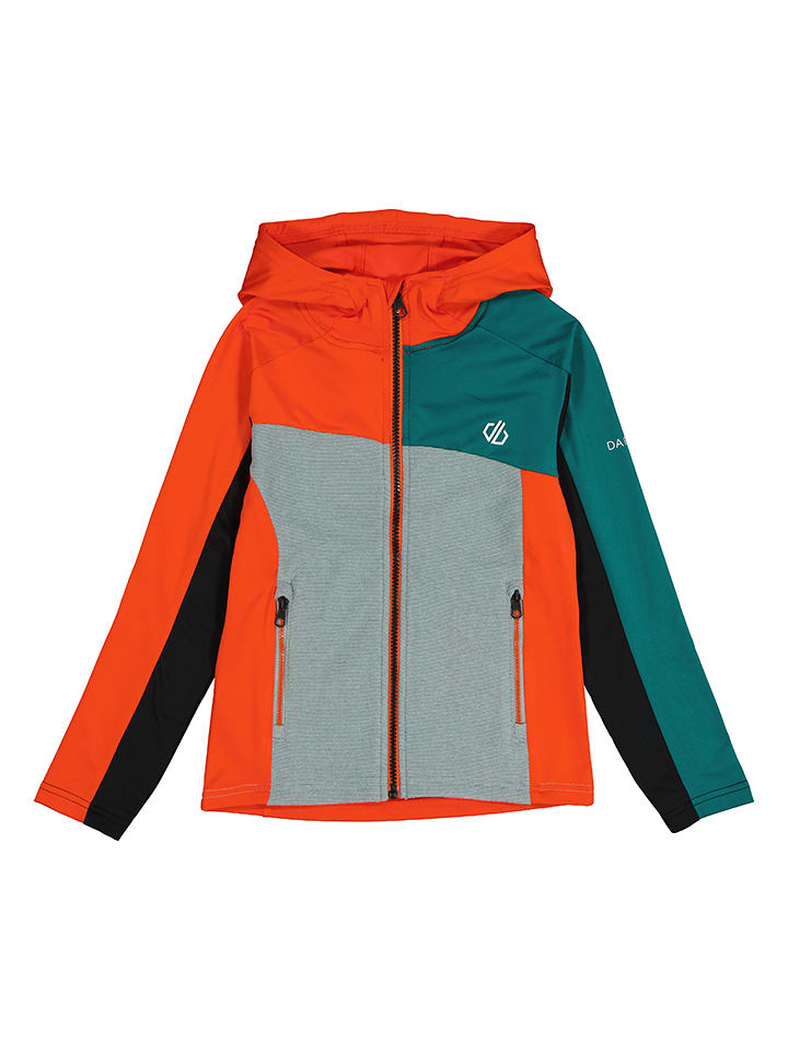 Kurtka sportowa "Thriving" w kolorze szaro-pomarańczowym