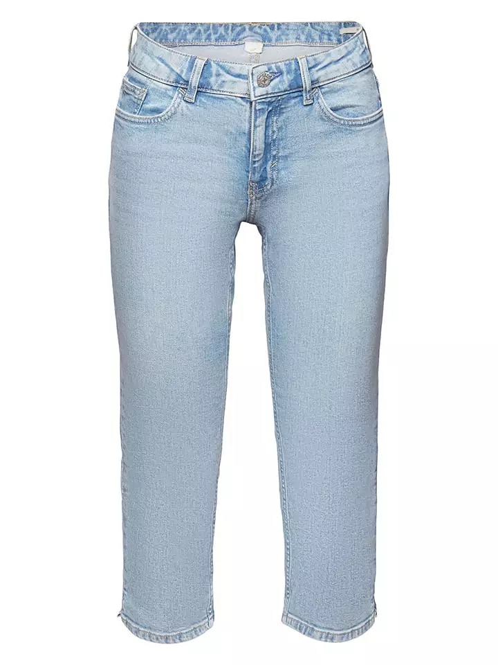 ESPRIT Rybaczki dżinsowe w kolorze błękitnym rozmiar: W30/L22