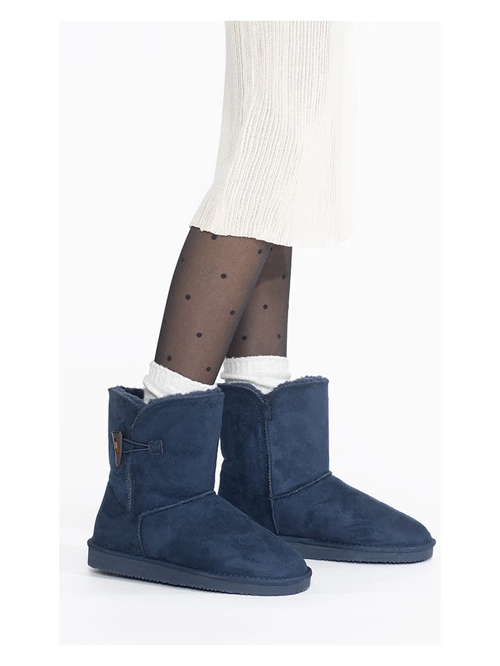ISLAND BOOT Botki zimowe "Emmy" w kolorze granatowym rozmiar: 40