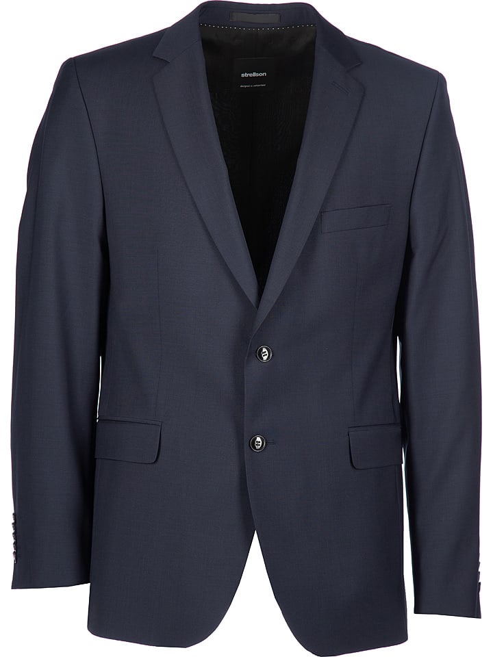 Wełniana marynarka w kolorze granatowym