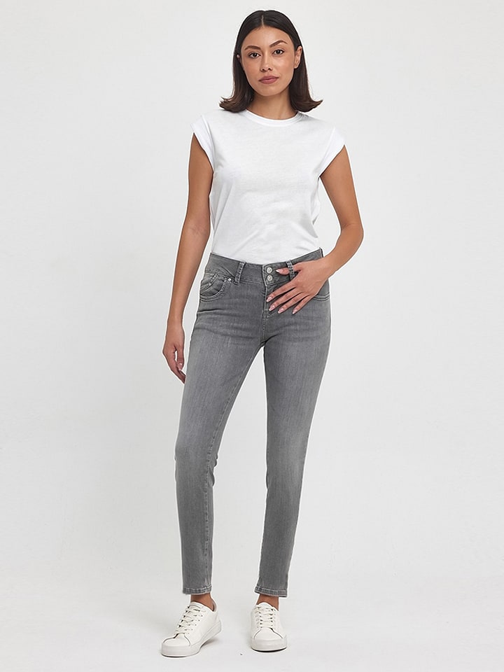 LTB Dżinsy "Molly M" - Slim fit - w kolorze szarym rozmiar: W27/L30