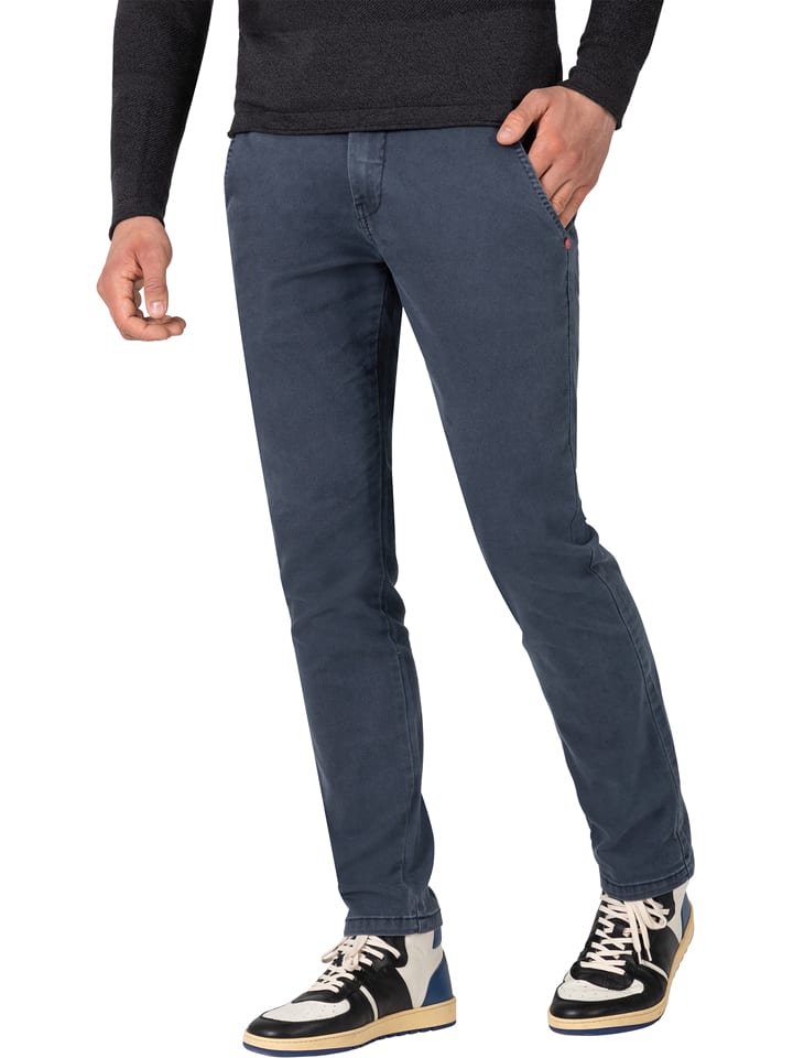 Timezone Spodnie chino "Janno" w kolorze granatowym rozmiar: W33/L32