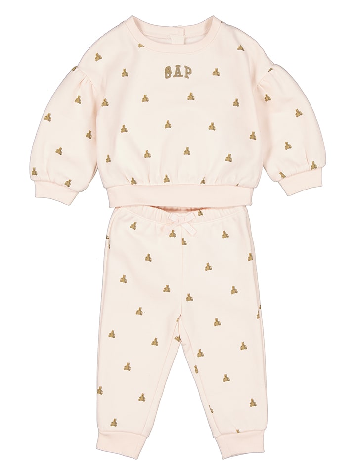 GAP 2-częściowy zestaw w kolorze beżowym rozmiar: 74/80