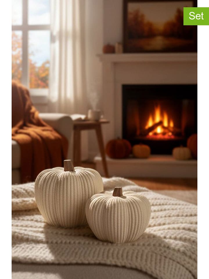 ABERTO DESIGN Dekoracje (2 szt.) w kolorze kremowym rozmiar: onesize