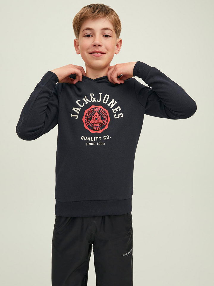 JACK & JONES Junior Bluza "Logo" w kolorze czarnym rozmiar: 140