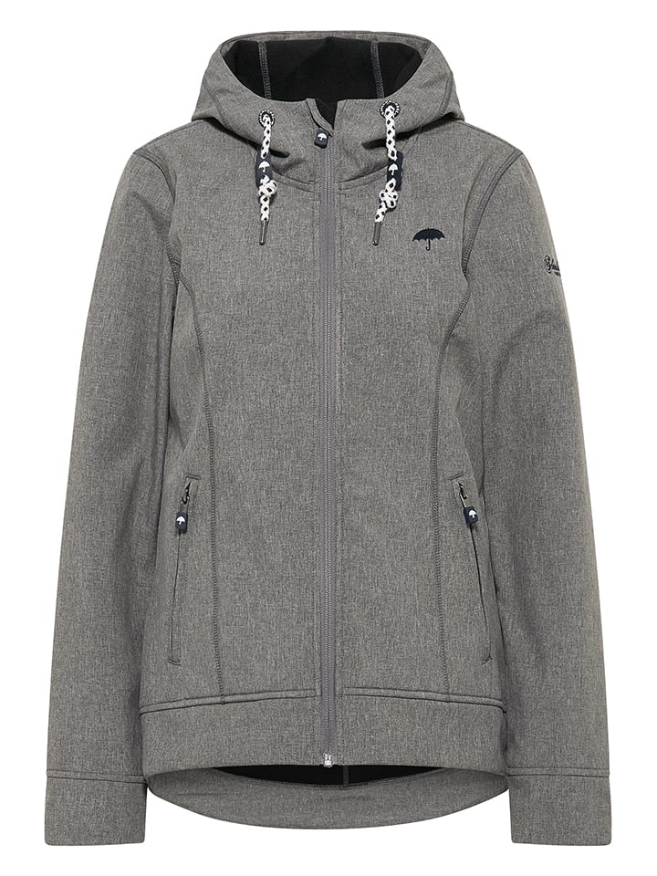 Kurtka softshellowa w kolorze szarym