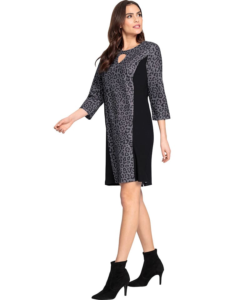 Heine Sukienka w kolorze szaro-czarnym rozmiar: 40