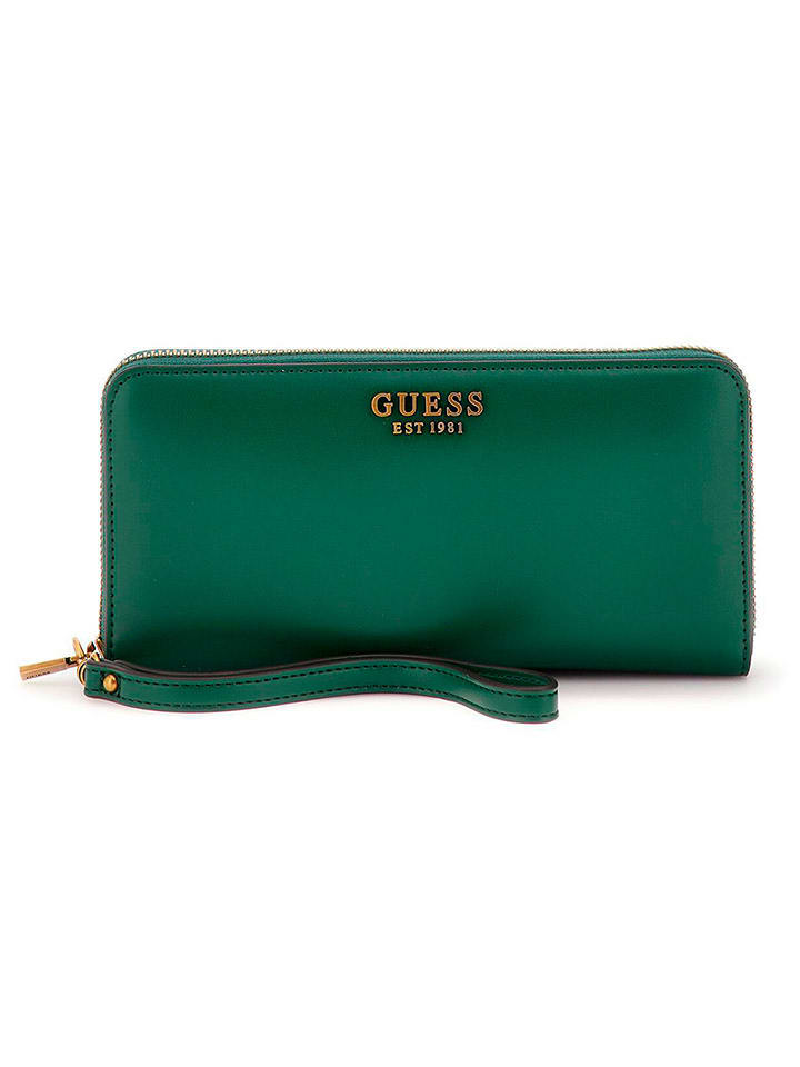 Guess Portfel w kolorze zielonym - 21 x 10 x 2 cm rozmiar: onesize