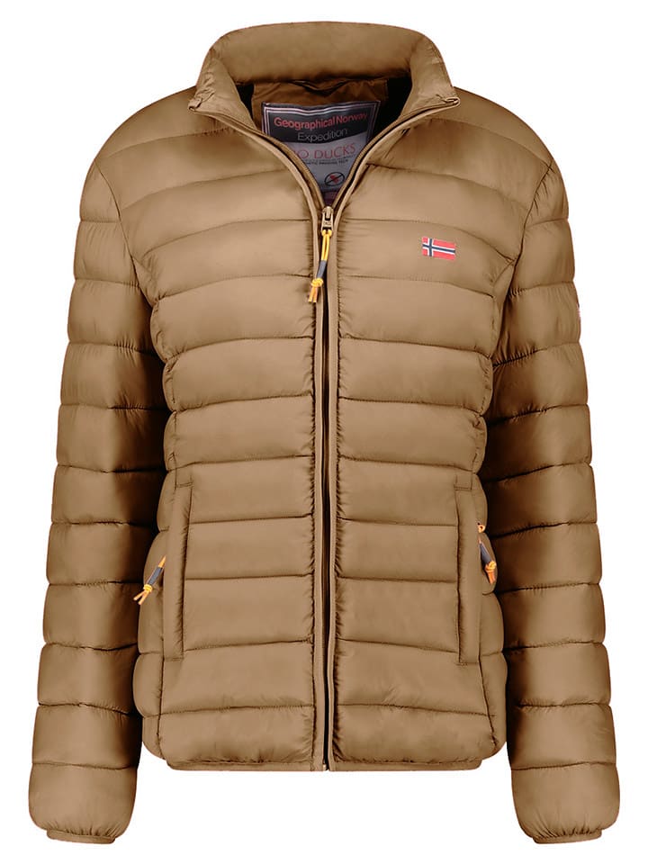Geographical Norway Kurtka pikowana "Atikolor" w kolorze beżowym rozmiar: M