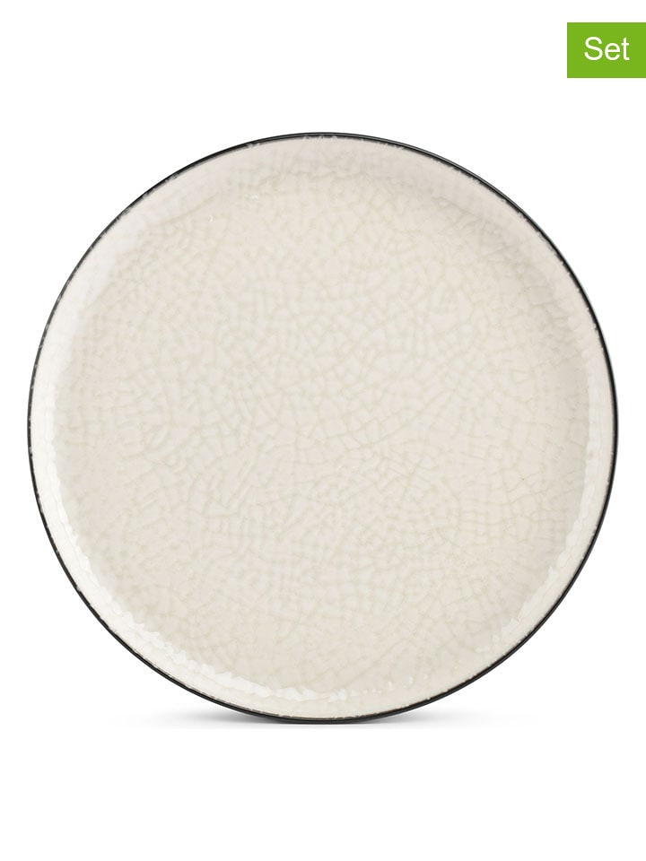 Salt and Pepper Talerze obiadowe (2 szt.) "Gravel" w kolorze białym - Ø 27 cm rozmiar: onesize