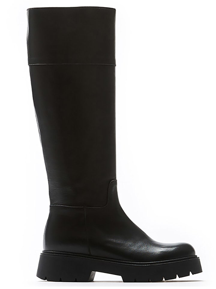 British Passport Skórzane kozaki w kolorze czarnym rozmiar: 37