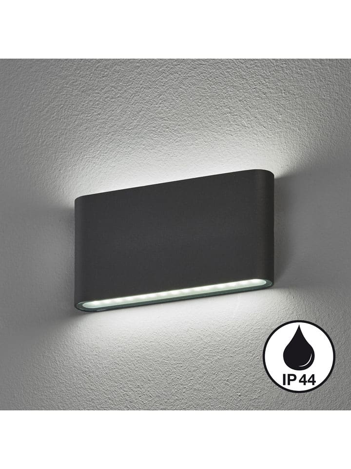 FISCHER & HONSEL Lampa zewnętrzna LED "Scone" w kolorze czarnym - 17,5 x 9 x 3 cm rozmiar: onesize