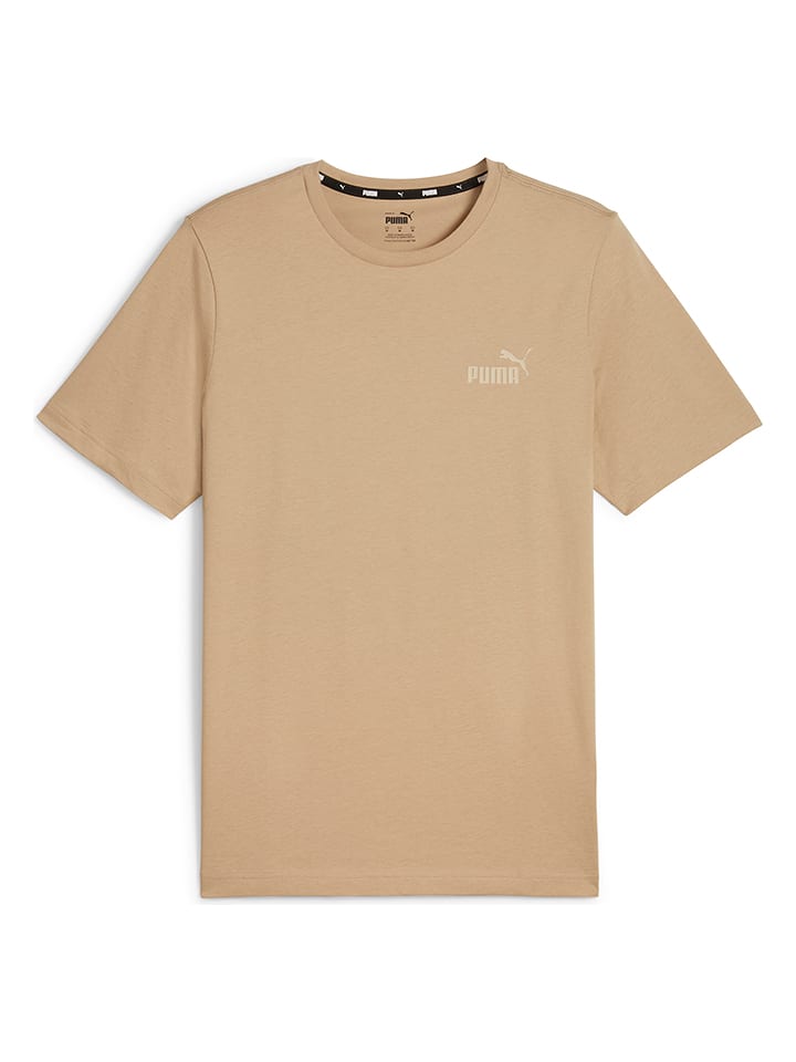 Puma Koszulka "ESS" w kolorze beżowym rozmiar: L