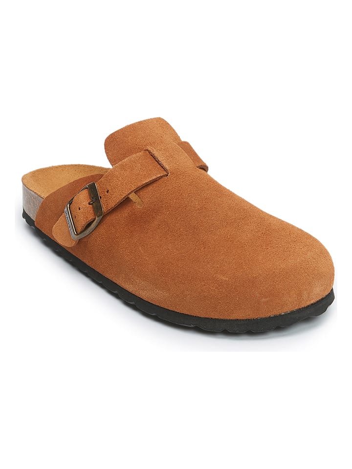 Mandel Skórzane chodaki w kolorze jasnobrązowym rozmiar: 40