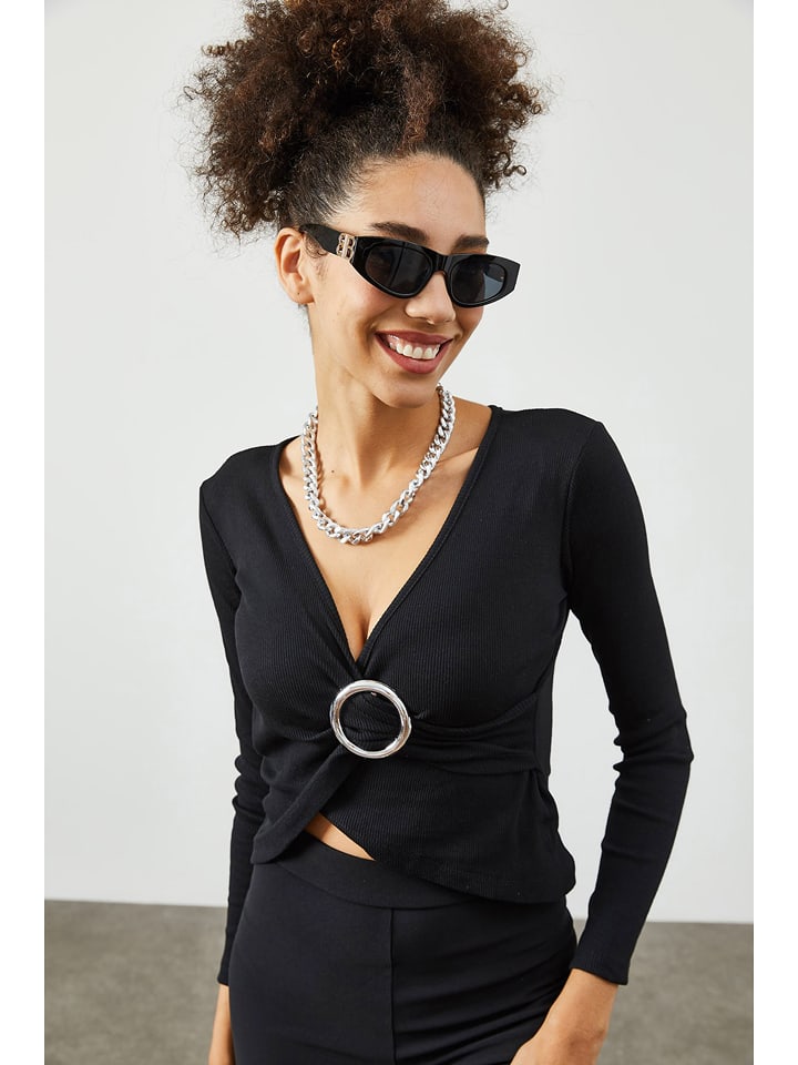 Jumeon Bluzka w kolorze czarnym rozmiar: onesize