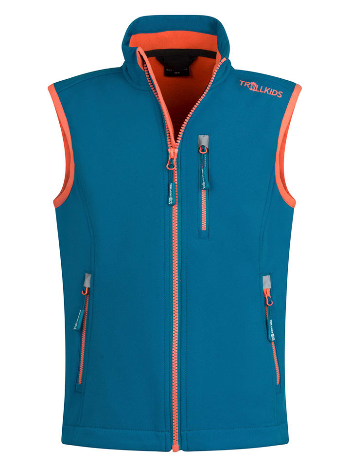 Trollkids Kamizelka funkcyjna "Trollfjord" w kolorze niebieskim rozmiar: 98