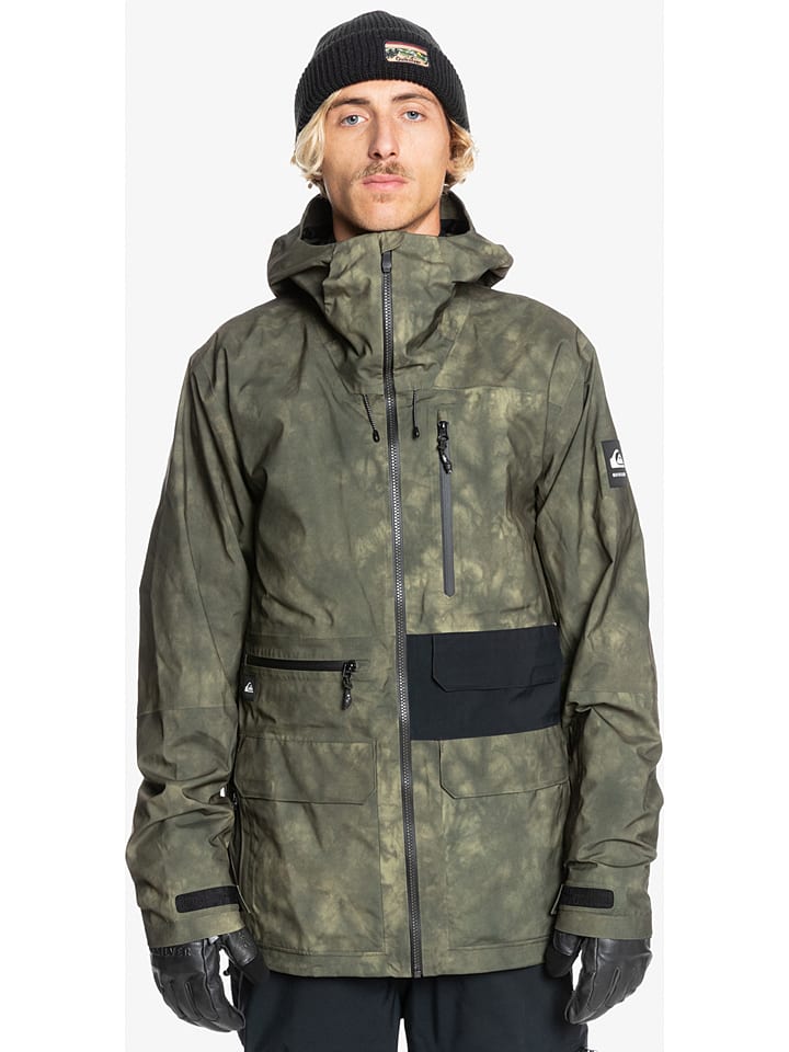 Quiksilver Kurtka narciarska w kolorze khaki rozmiar: M