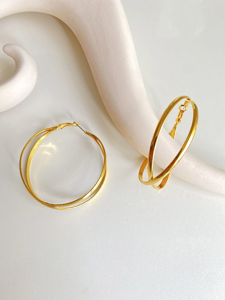 Madame Vogue Pozłacane kolczyki-kreole rozmiar: onesize