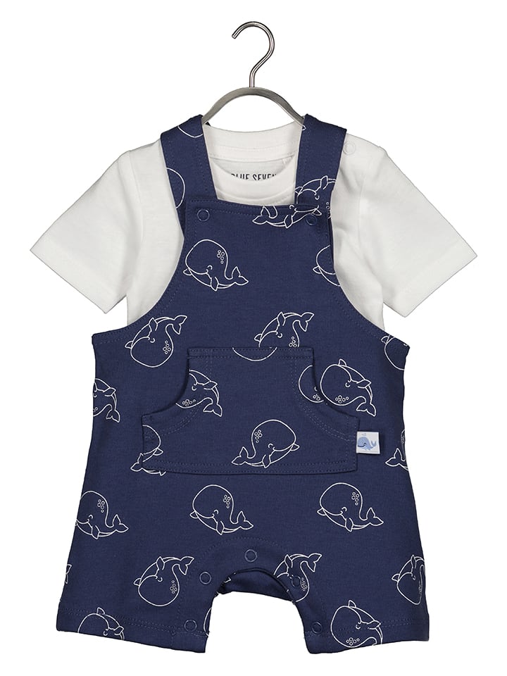 Blue Seven 2-częściowy zestaw w kolorze granatowo-białym rozmiar: 62