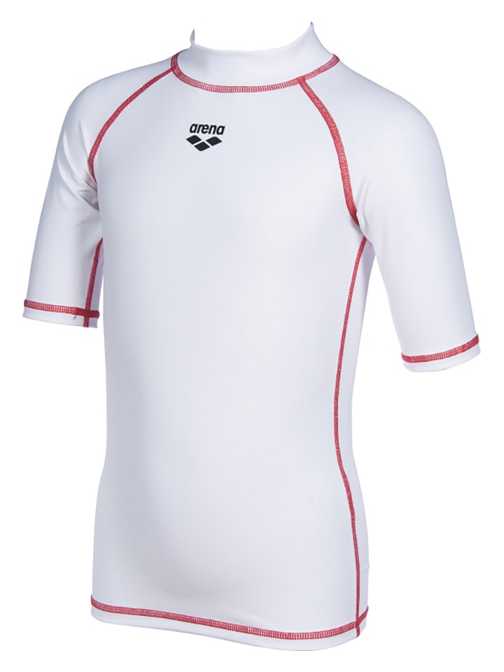 Arena Koszulka kąpielowa "Rash" w kolorze białym rozmiar: 116