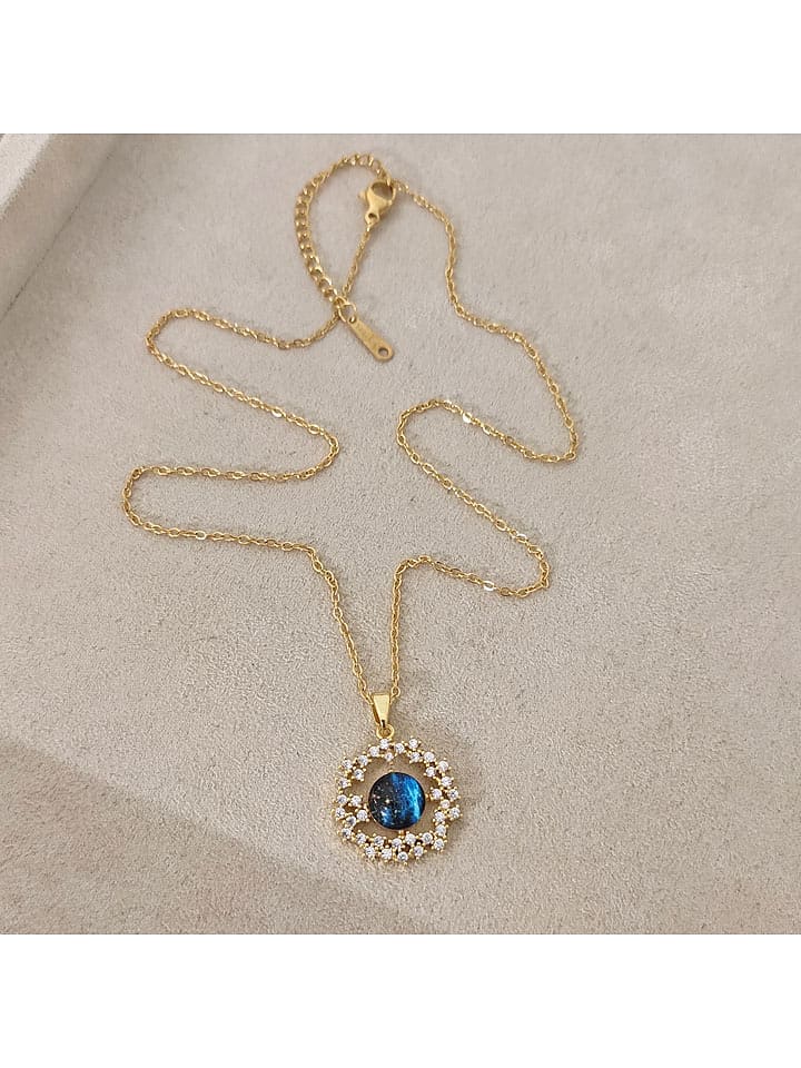 Nakkash Pozłacany naszyjnik z zawieszką - dł. 42 cm rozmiar: onesize