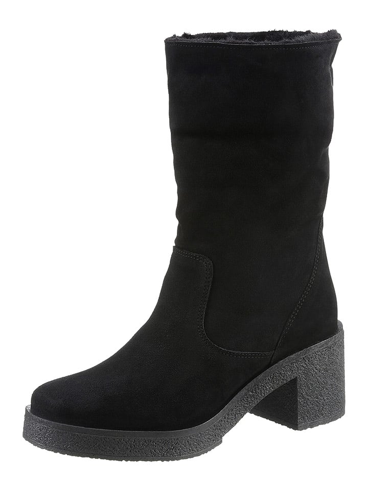 Heine Skórzane kozaki w kolorze czarnym rozmiar: 38