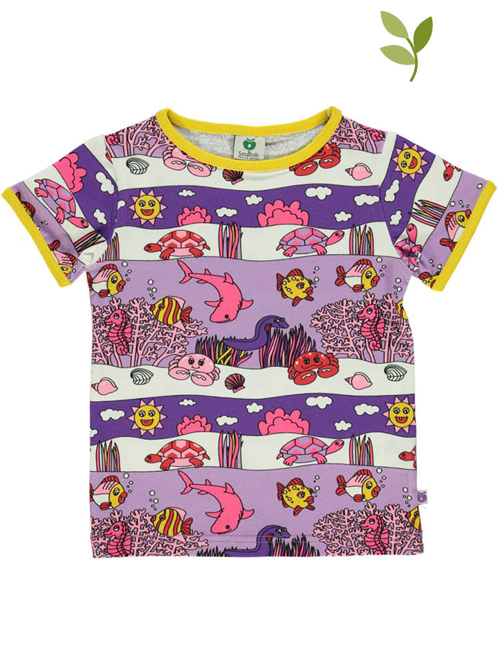Småfolk Koszulka "Landscape" w kolorze fioletowym rozmiar: 146/152