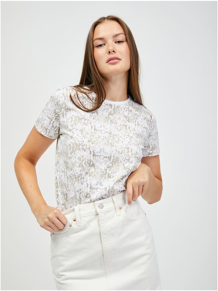 orsay Koszulka w kolorze biało-beżowym rozmiar: M