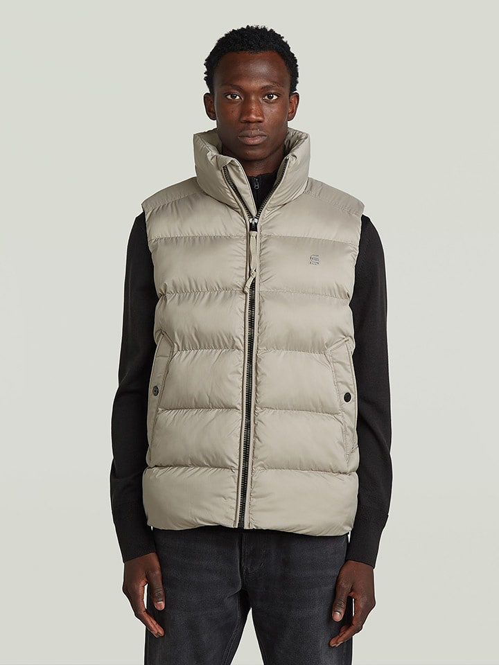 G-Star Kamizelka pikowana w kolorze beżowym rozmiar: M