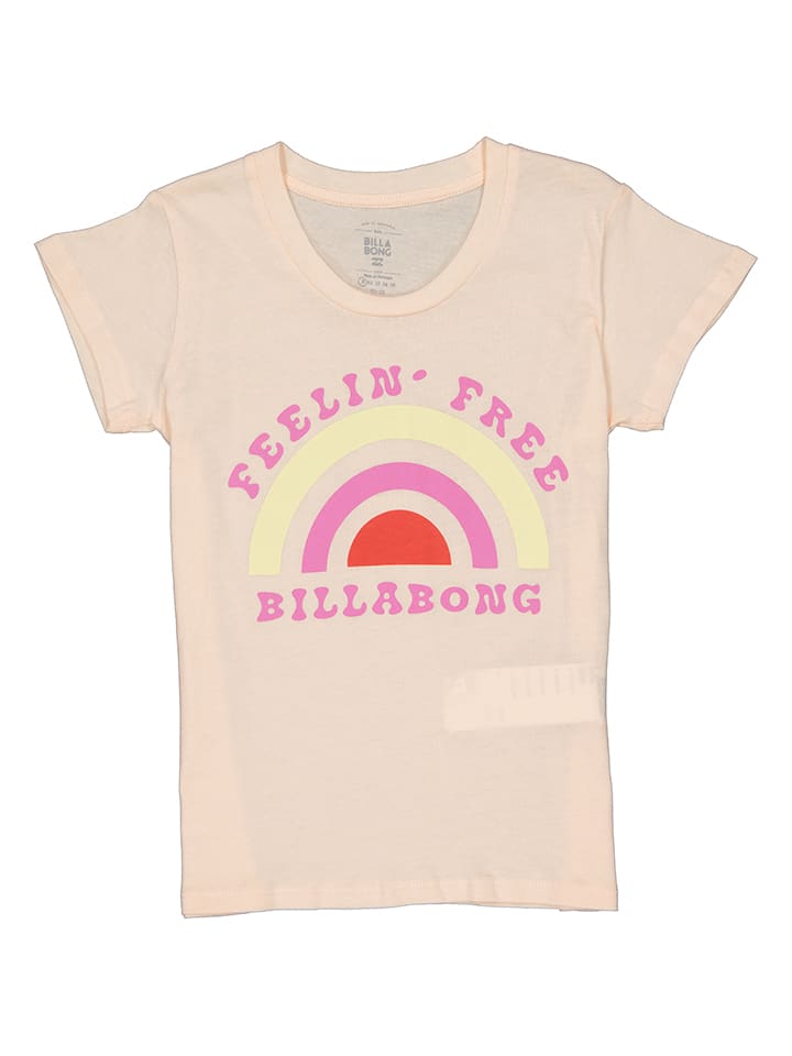 Koszulka "Feelin Free" w kolorze brzoskwiniowym