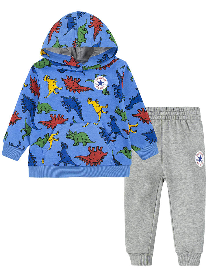 Converse 2-częściowy zestaw w kolorze niebiesko-szarym rozmiar: 98/104